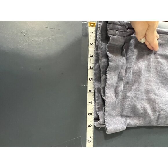 Dockers Womens Blue Linen-Blend Cropped Pants Size 8P Petite lagenlook beachy - Picture 12 of 13